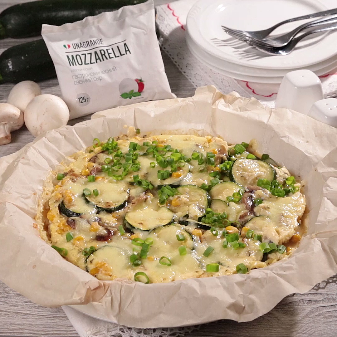 Как приготовить Запеканка с цукини и кукурузой